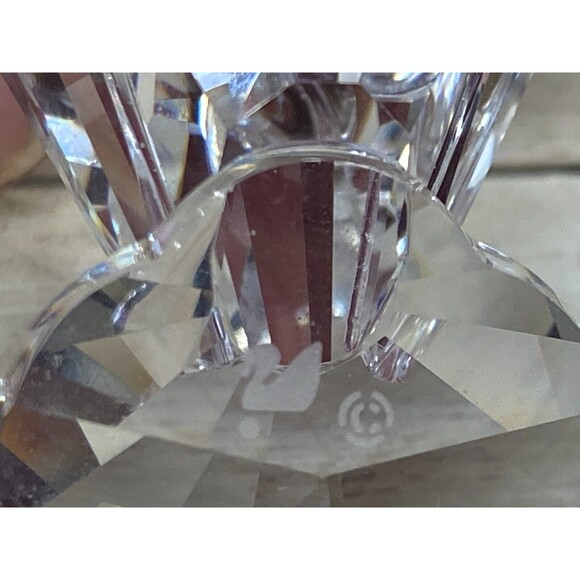 Swarovski Crystal Figurine Dove Pigeon Pink Eyes No Box - Picture 5 of 7